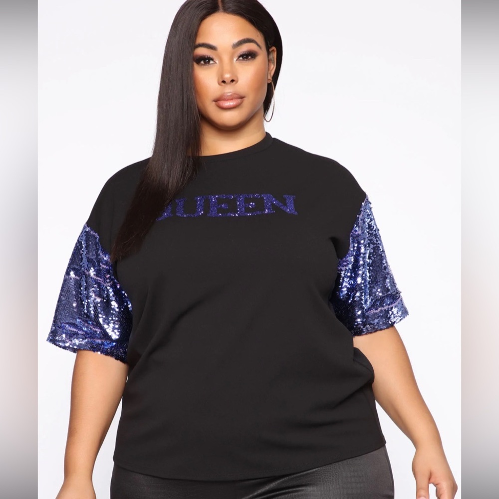 QUEEN SEQUIN TOP